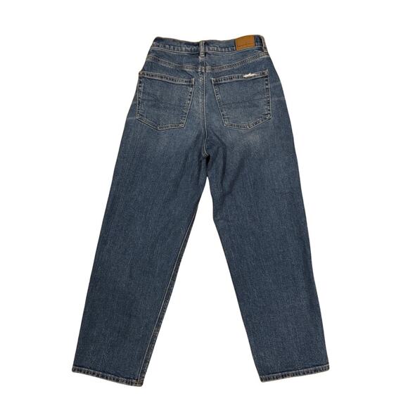 American Eagle Super High-Rise Baggy Straight Jeans 00 XS 25” Inseam - Picture 2 of 8